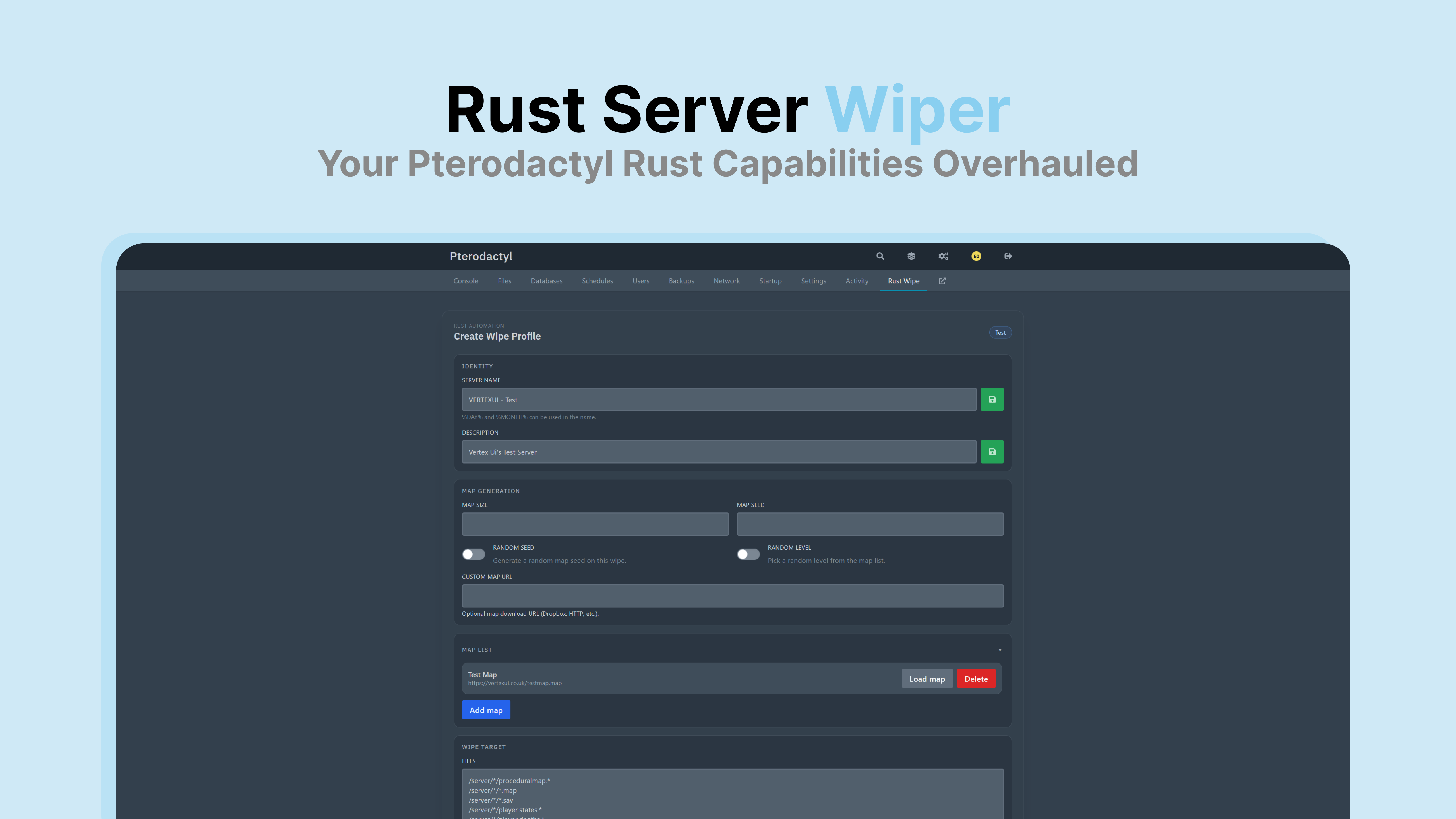 Rust Server Wiper